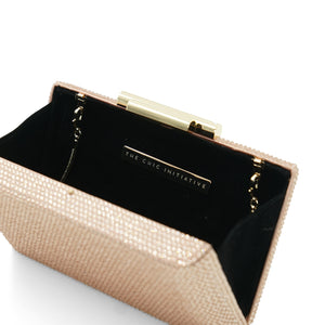 Alexa Crystal Clutch (Rose Gold)