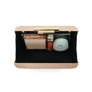 Alexa Crystal Clutch (Rose Gold)