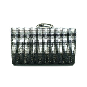 Evelyn Crystal Clutch (Black)