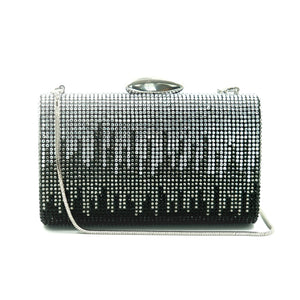 Evelyn Crystal Clutch (Black)