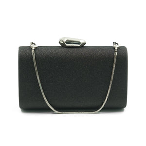 Madison Glitter Clutch (Black)