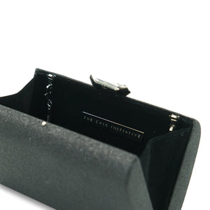 Madison Glitter Clutch (Black)