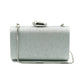 Madison Glitter Clutch (Silver)