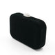 Sienna Velvet Clutch (Black)