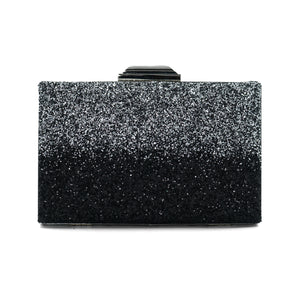 Stella Glitter Clutch (Black)