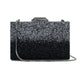 Stella Glitter Clutch (Black)